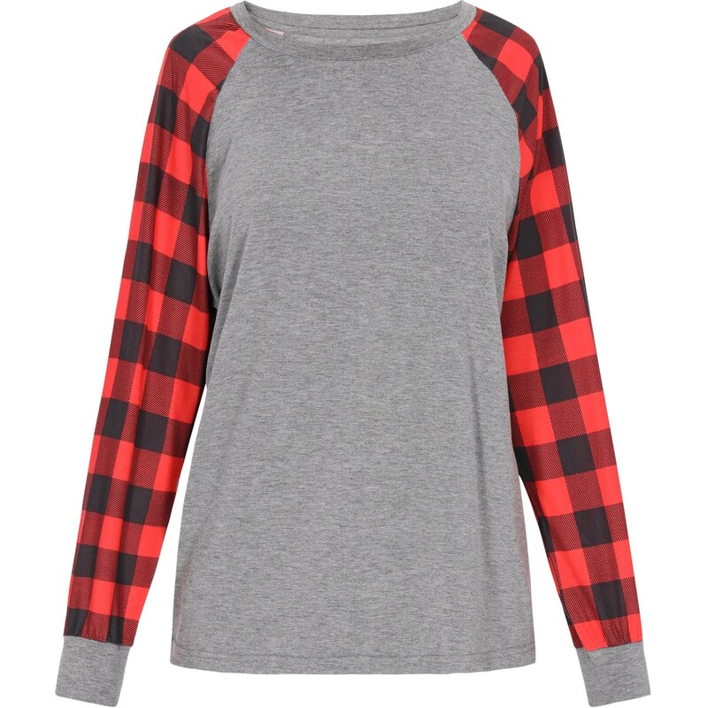 myMo ROCKS Tričko Rock sivá melírovaná / červená / čierna 66142334