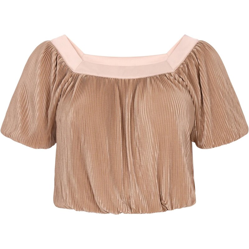 NAEMI Blúzka Fashion Look telová / tmavošedá 65880744