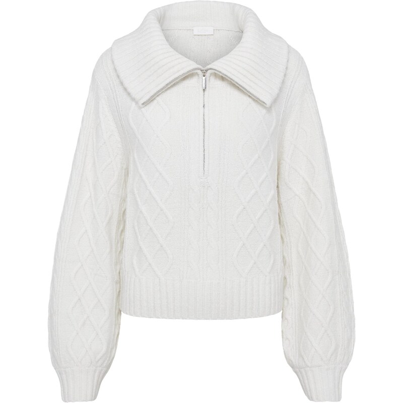 LeGer by Lena Gercke Sveter Josefina šedobiela 66026744