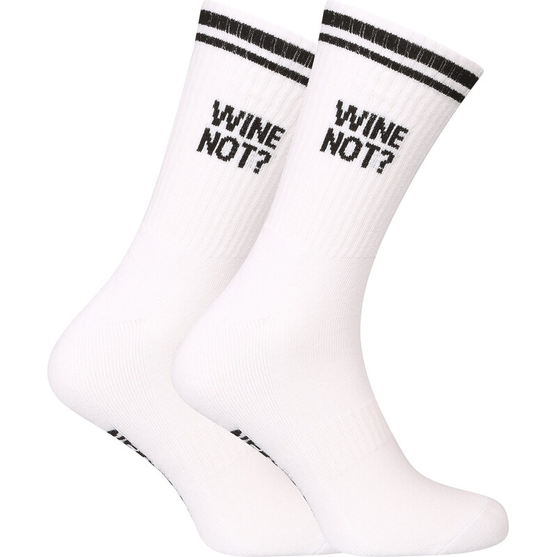Ponožky Nedeto športové vysoké Wine not? bielé (1NOBT1) 65897300