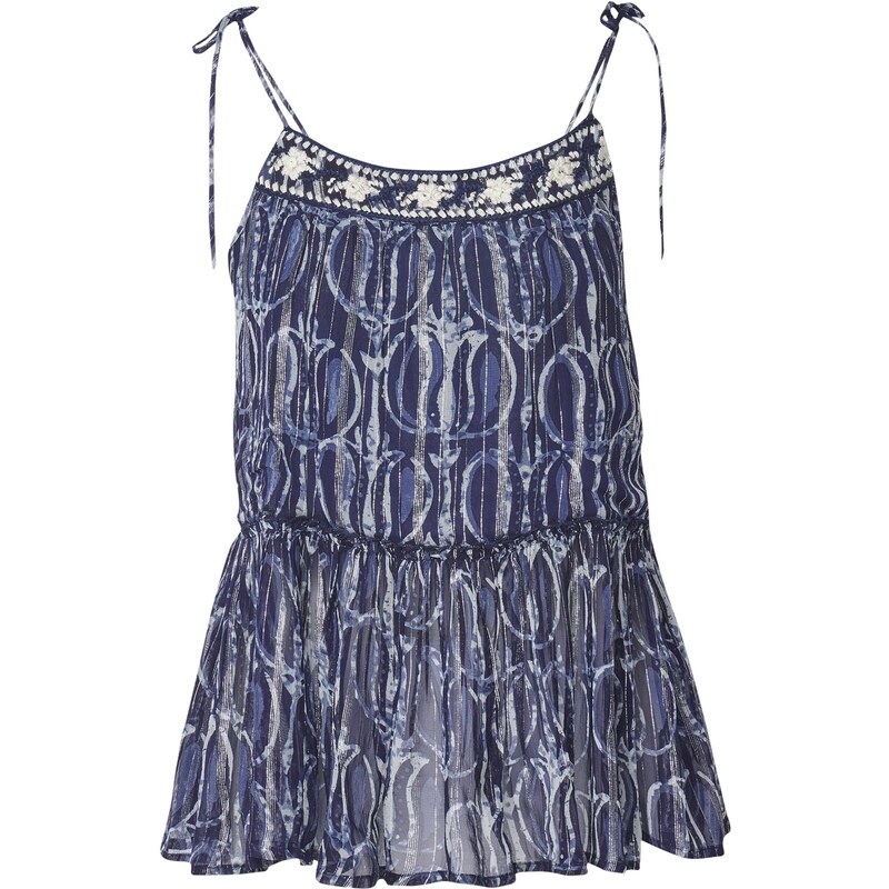 KOROSHI Top námornícka modrá / enciánová / svetlomodrá 65880848