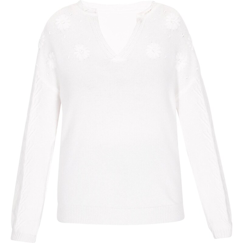 Gaya Sveter Fashion Look biela 65880993