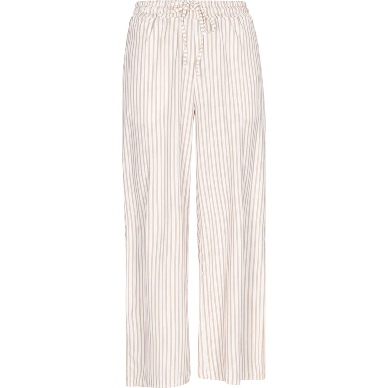 Gaya Nohavice Fashion Look béžová / biela 65881005