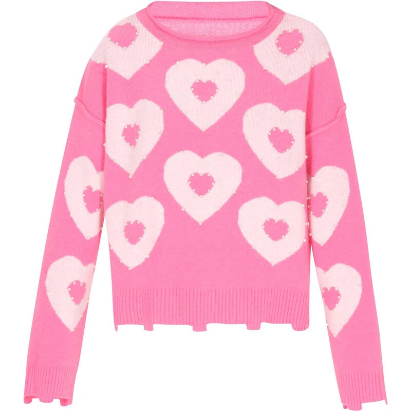 NALLY Sveter Fashion Look ružová / svetloružová 65881009