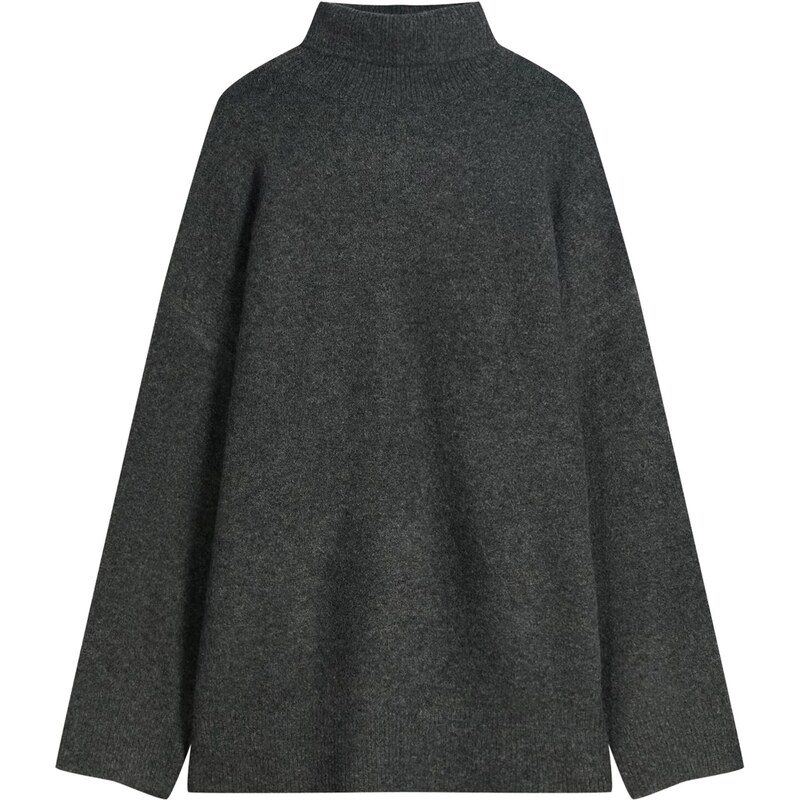 Bershka Sveter tmavosivá 66026869