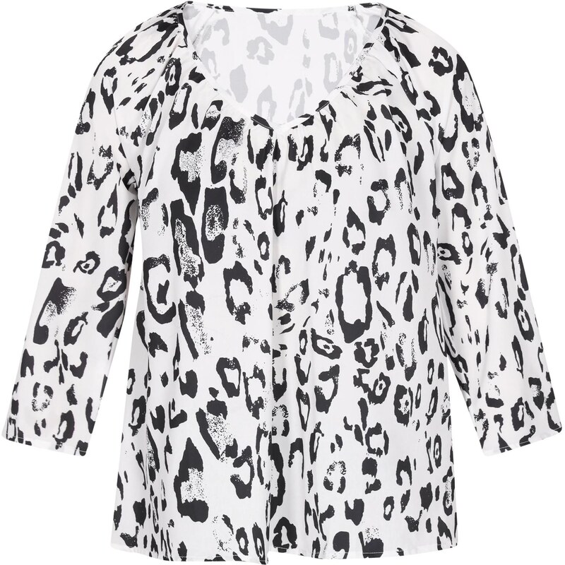 faina Blúzka Fashion Look čierna / biela 66142105