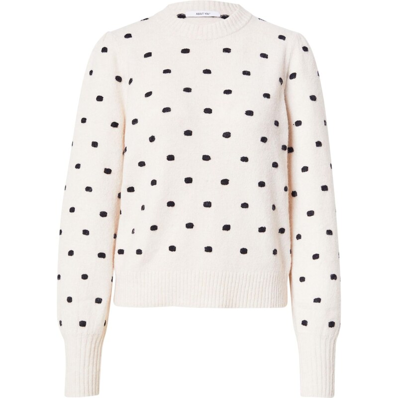 ABOUT YOU Sveter Marina krémová / čierna 66009671