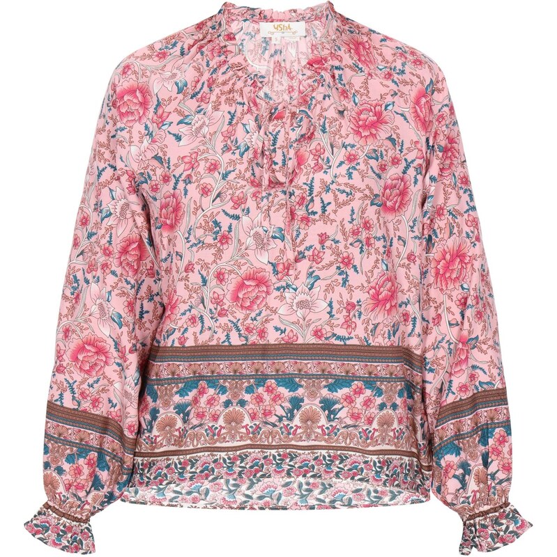 usha FESTIVAL Blúzka petrolejová / ružová 66139403