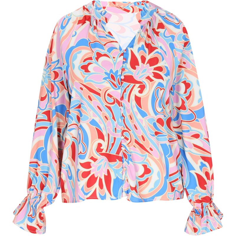 usha FESTIVAL Blúzka modrá / svetlomodrá / červená 66142313