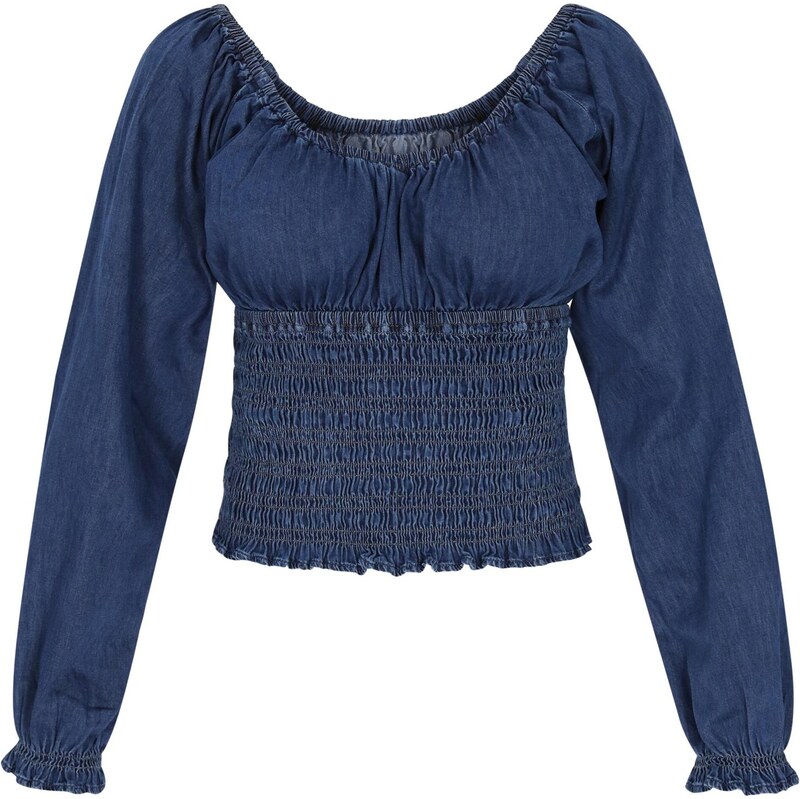NALLY Blúzka Fashion Look modrá denim 65882184
