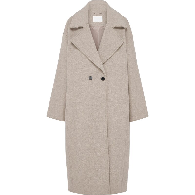 LeGer by Lena Gercke Prechodný kabát Nelly béžová melírovaná 66009427