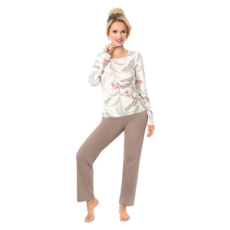 Donna Dámske pyžamo Michelle dlhé kvetinové 65896984