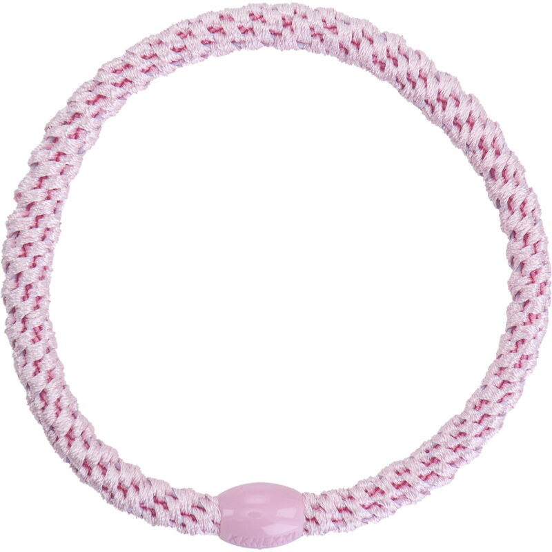 Gumička do vlasov Kknekki Slim Light Pink 65898076