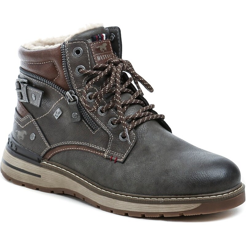 Mustang 15M001100200 šedé pánske nadmerné zimné topánky 65899625