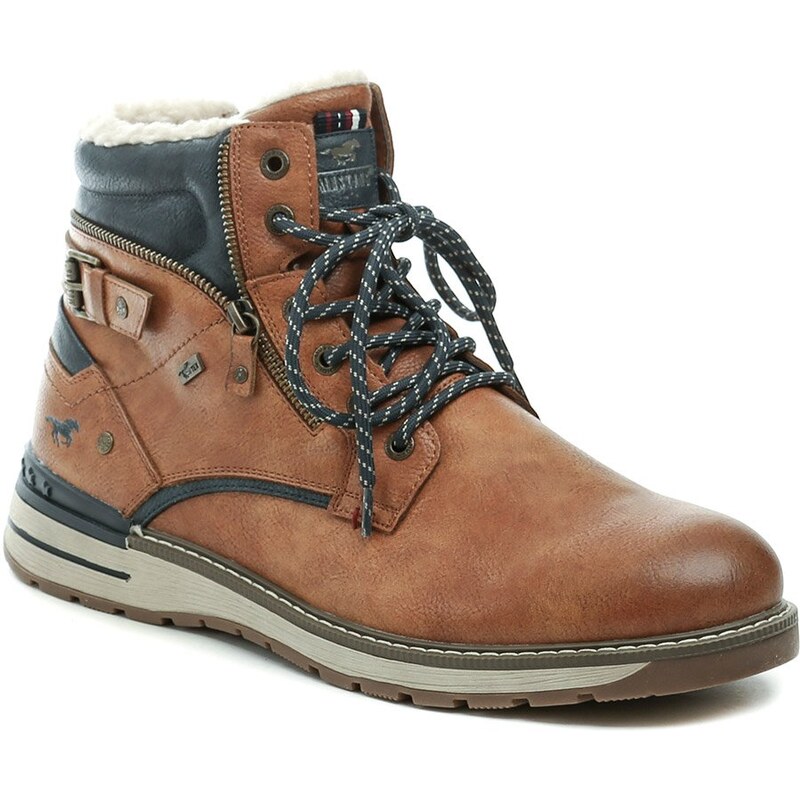 Mustang 15M001100200 hnedé pánske nadmerné zimné topánky 65899623