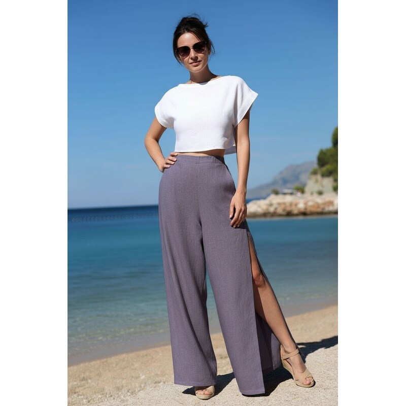 Široké lanové nohavice Lotika Premium 65546750