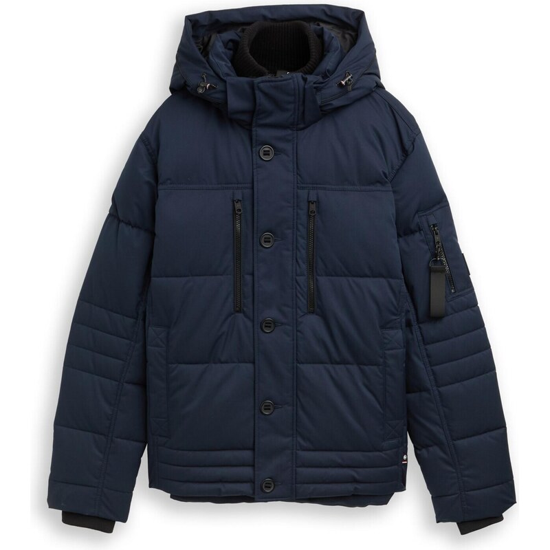 TOM TAILOR Zimná bunda tmavomodrá / čierna 65619527