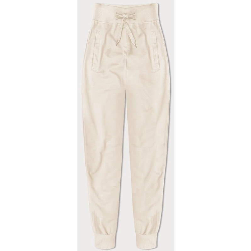J.STYLE Tenké tepláky vo farbe ecru (CK03-67-132) 65901254