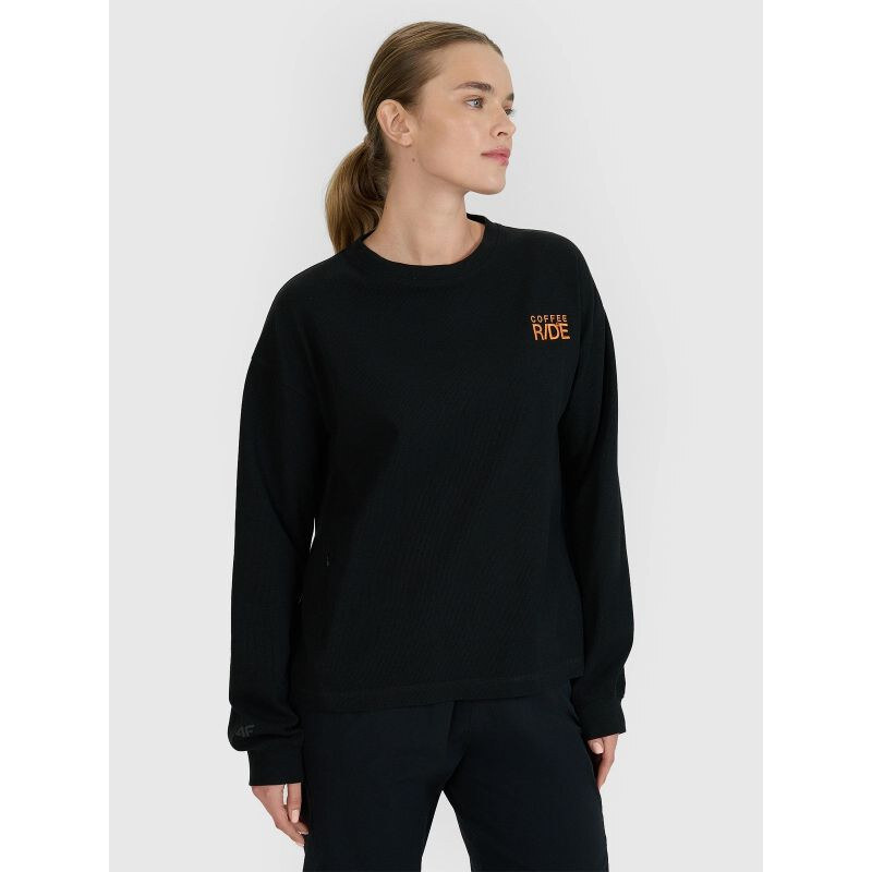 Dámske tričko s nadrozmernou potlačou a dlhým rukávom 4F 65901683