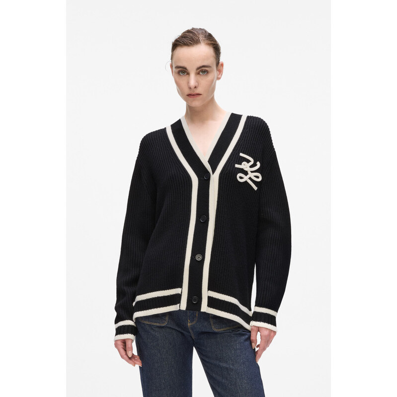 KARDIGÁN KARL LAGERFELD SOUTACHE AUTOGRAPH CARDIGAN 67047554
