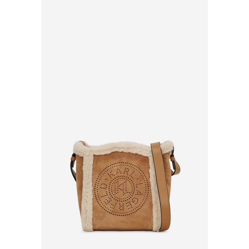 KABELKA KARL LAGERFELD K/CIRCLE SM BUCKET SHEARLING 65902132