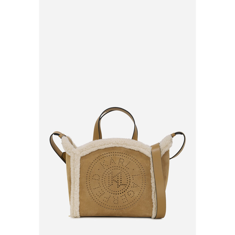 KABELKA KARL LAGERFELD K/CIRCLE SM TOTE SHEARLING 65902144