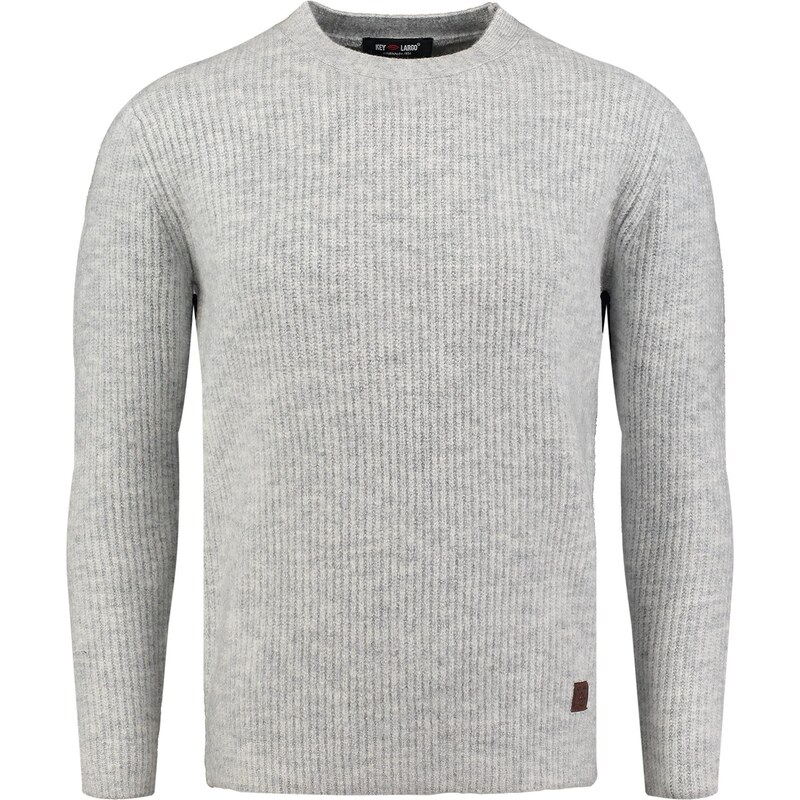 Key Largo Sveter Glasgow svetlosivá 65905798