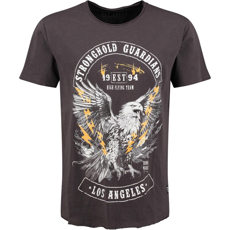 Key Largo Tričko Guardian zlatá žltá / tmavosivá / biela 65905910