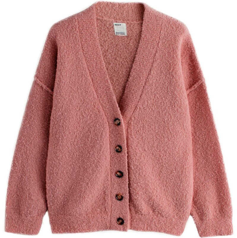 Next Kardigán Boucle ružová 65905998
