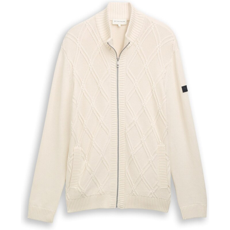 TOM TAILOR Kardigán prírodná biela 65906117