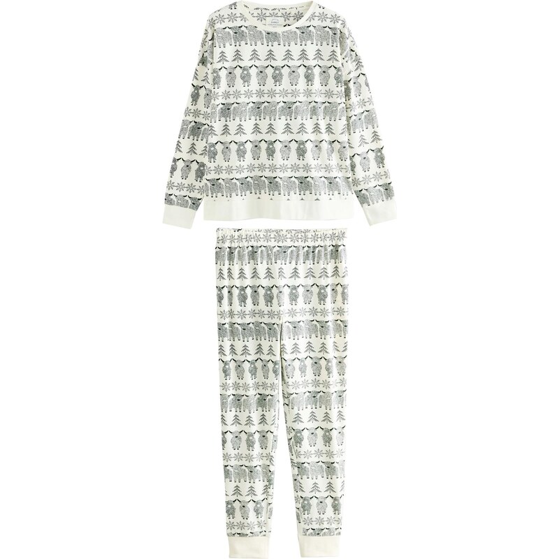 Next Pyžamo čierna / biela 65993320