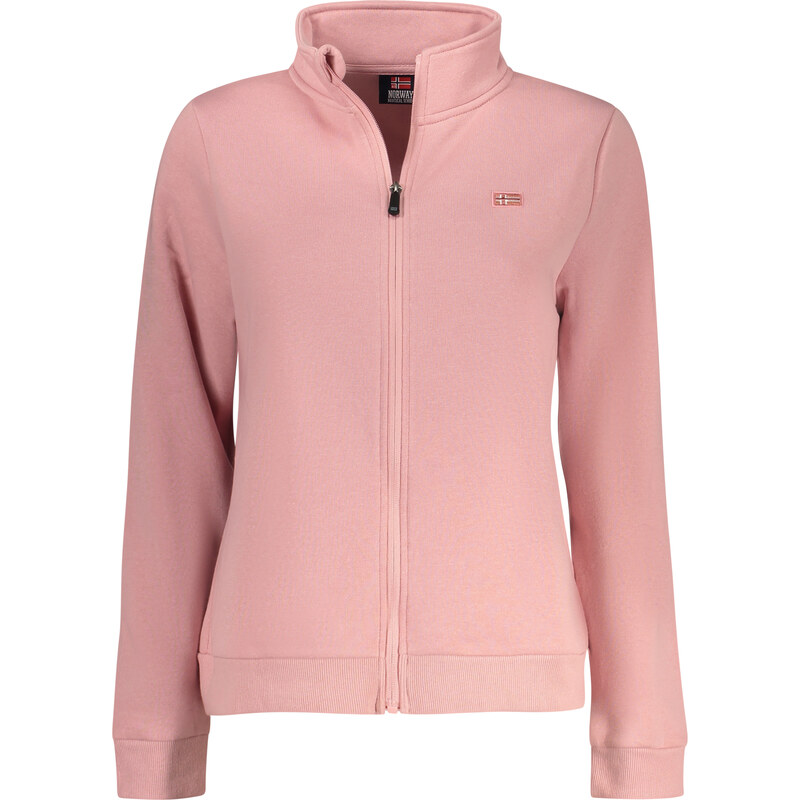 Športová Dámska Mikina so zipsom NORWAY 1963 Ružová 68243200