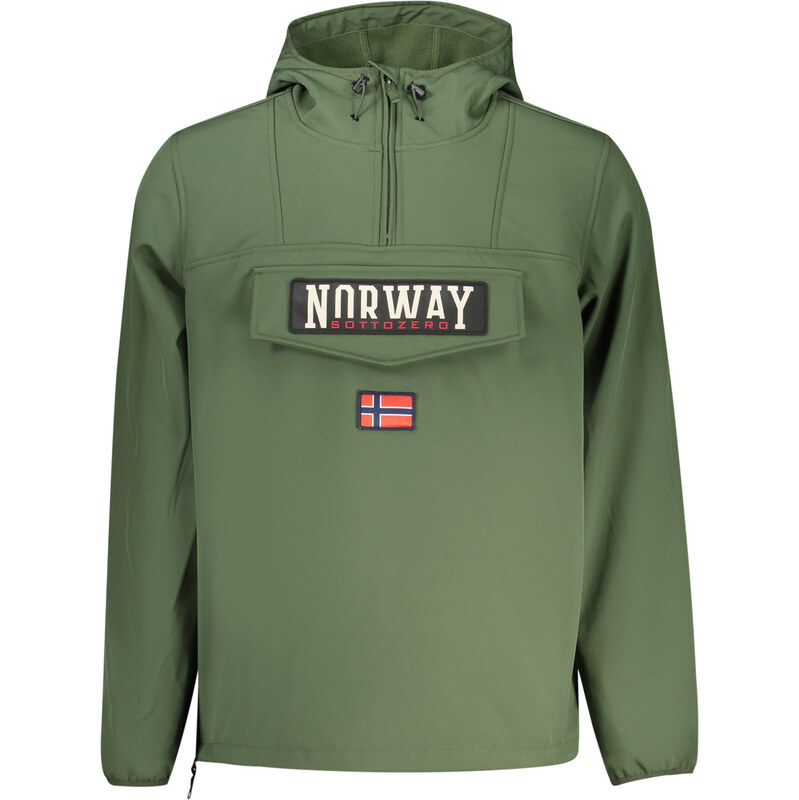 Praktická Pánska Softshell Bunda s kapucňou a polovičným zipsom NORWAY 67113572