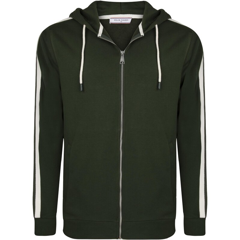 Felix Hardy Tepláková bunda tmavozelená / biela 65906545