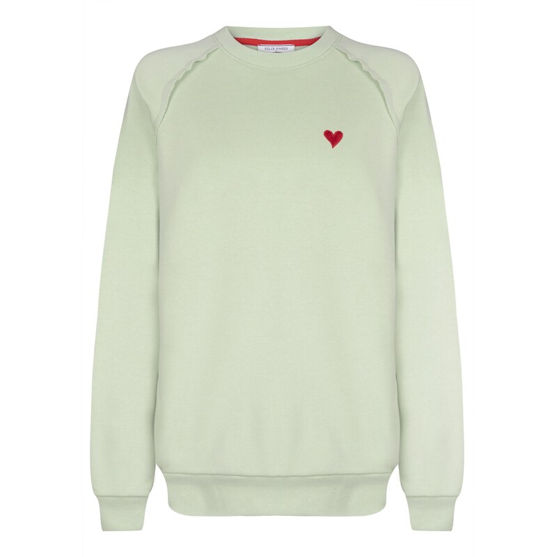 Felix Hardy Mikina pastelovo zelená / červená 65906573
