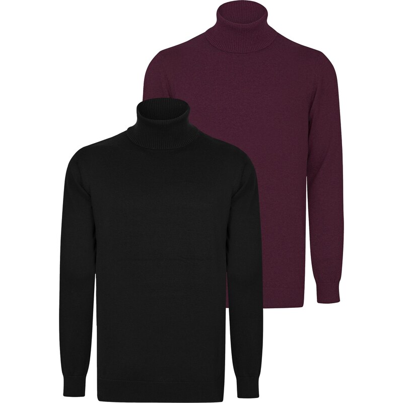 Felix Hardy Sveter tmavofialová / čierna 65906587