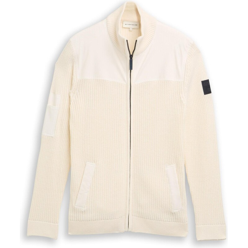 TOM TAILOR Kardigán biela ako vlna 65906702