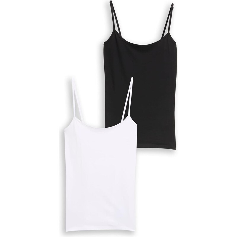 TOM TAILOR Top čierna / biela 65906703