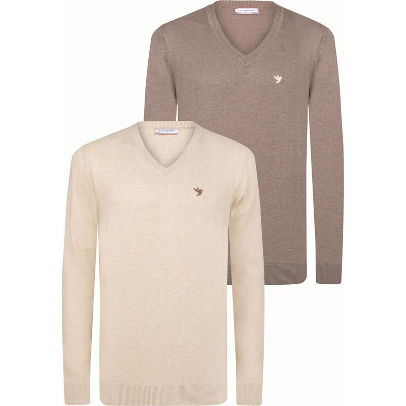 Felix Hardy Sveter béžová / tmavobéžová 65906762