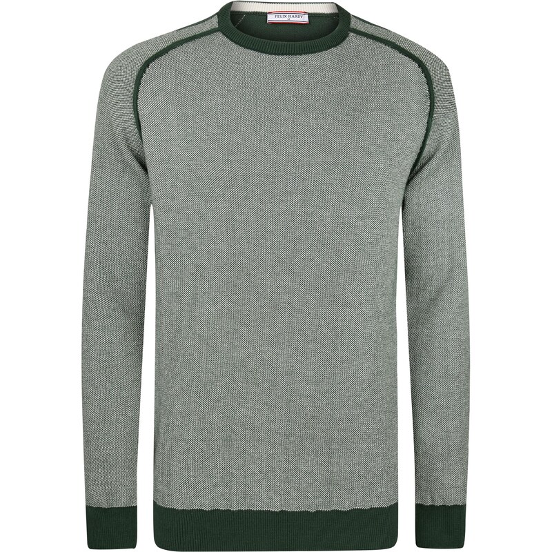 Felix Hardy Sveter tmavozelená / biela 65906801