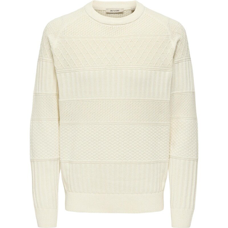 Only & Sons Sveter ONSALKAN biela 65906842
