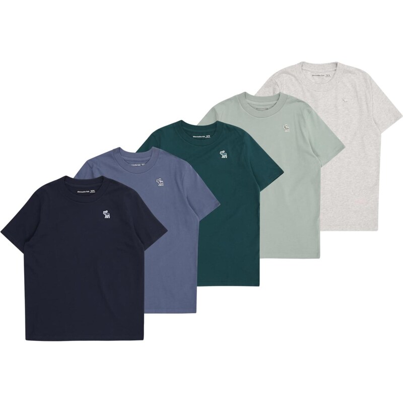 Abercrombie & Fitch Tričko námornícka modrá / zafírová / svetlosivá / 65906862