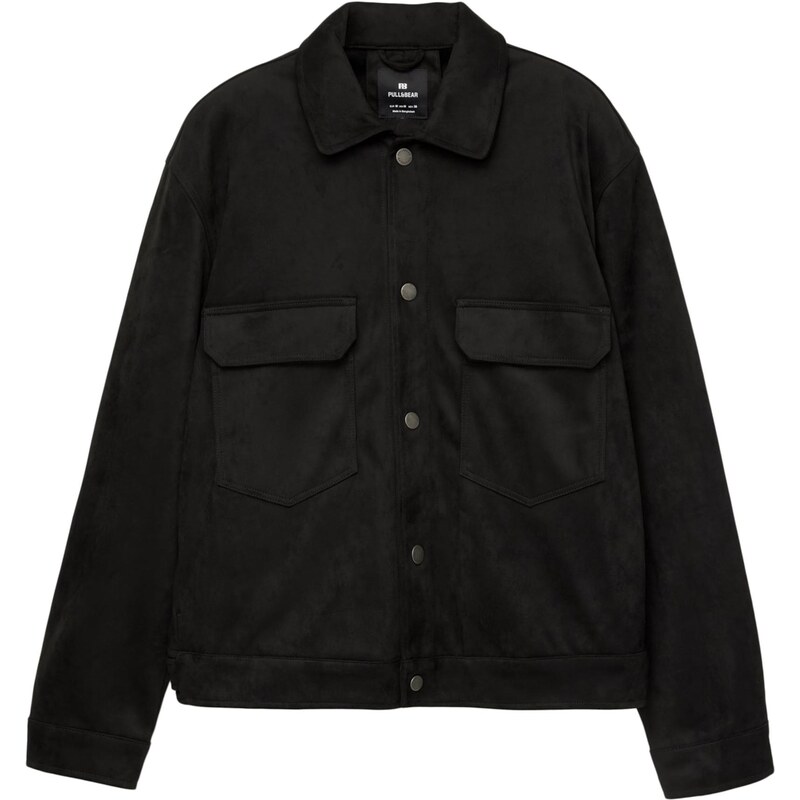 Pull&Bear Prechodná bunda čierna 65906840