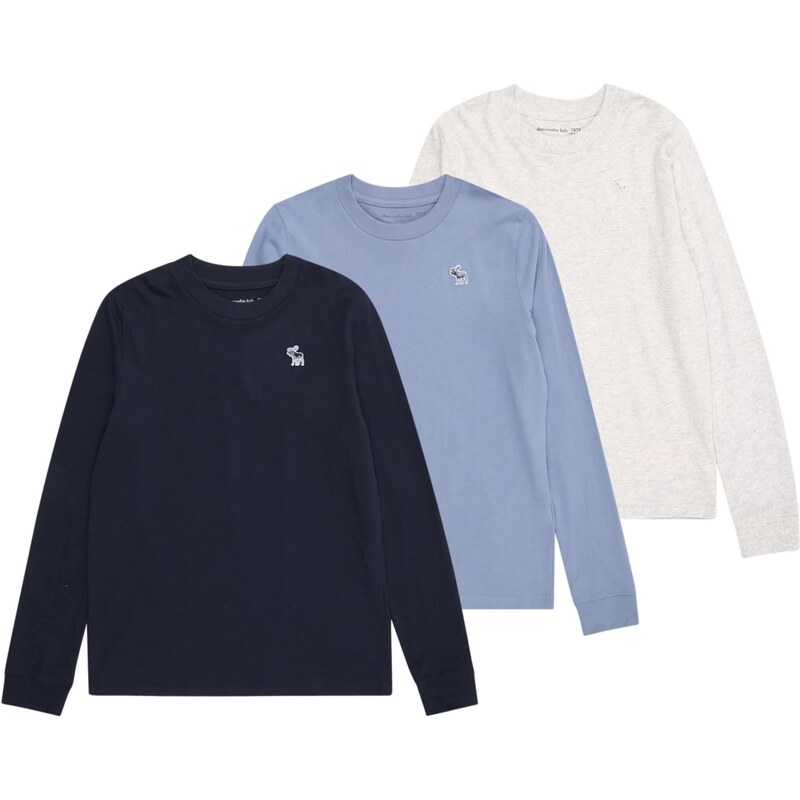Abercrombie & Fitch Tričko námornícka modrá / opálová / biela 65906863