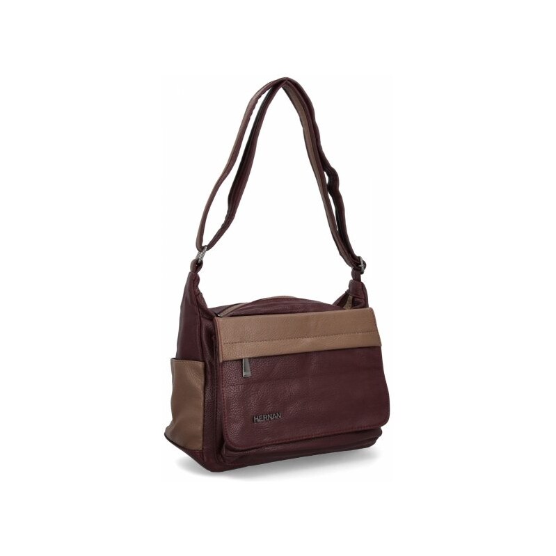 Dámská kabelka listonoška Hernan bordová 0677-1 59091843