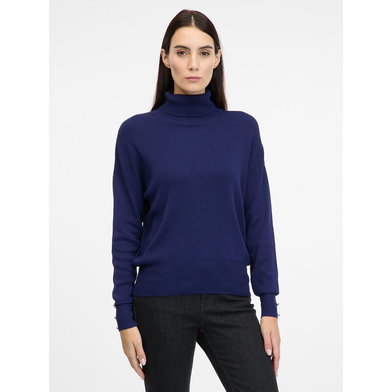 Navy Blue Womens Turtleneck Sweater ORSAY - Womens 65911372