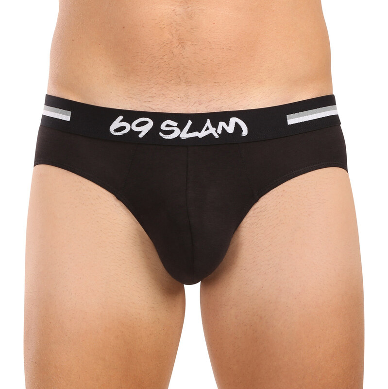 Pánske slipy 69SLAM Hanry plain bamboo hip čierne (MBCPLN-BK) 65911424