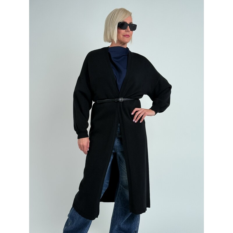 MEGG Čierny sveterový kardigan CANTE 65914681