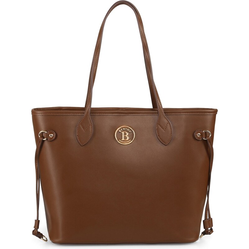 Dámska kabelka BERTOO Ginevra hnedá/zlatá 65914558