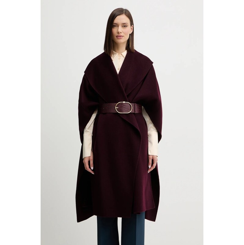 Vlnené pončo Elisabetta Franchi 65914913